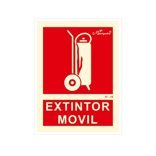 Cartel Fotoluminiscente “Extintor Móvil”