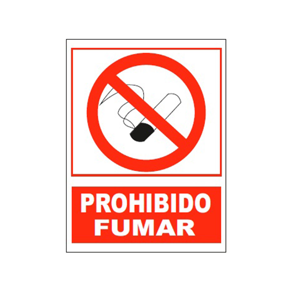 Cartel Tinta Acrílica “Prohibido Fumar”